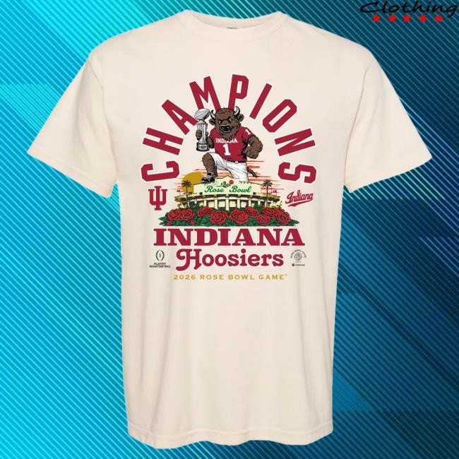 Bison Rose Bowl Champions T-Shirt Indiana Hoosiers NCAA College NCAA