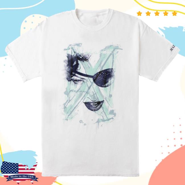 Official Madonna Merch Store Mx "Painted" Eyepatch Popover Shirt Madonna Apparel Clothing Shop