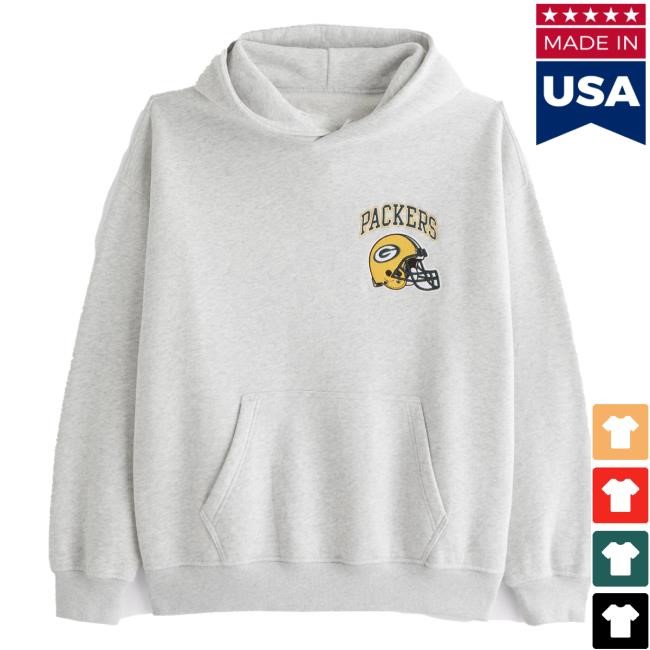 Official Abercrombie And Fitch Clothing Green Bay Packers Graphic Hoodie NFL by Abercrombie