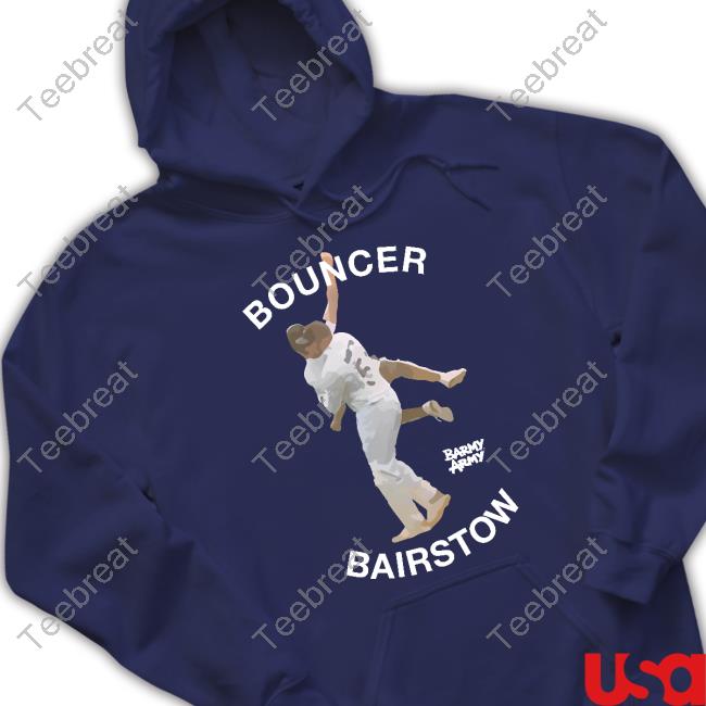 Official Emprise Store Barmy Army Bouncer Bairstow Hooded Sweatshirt