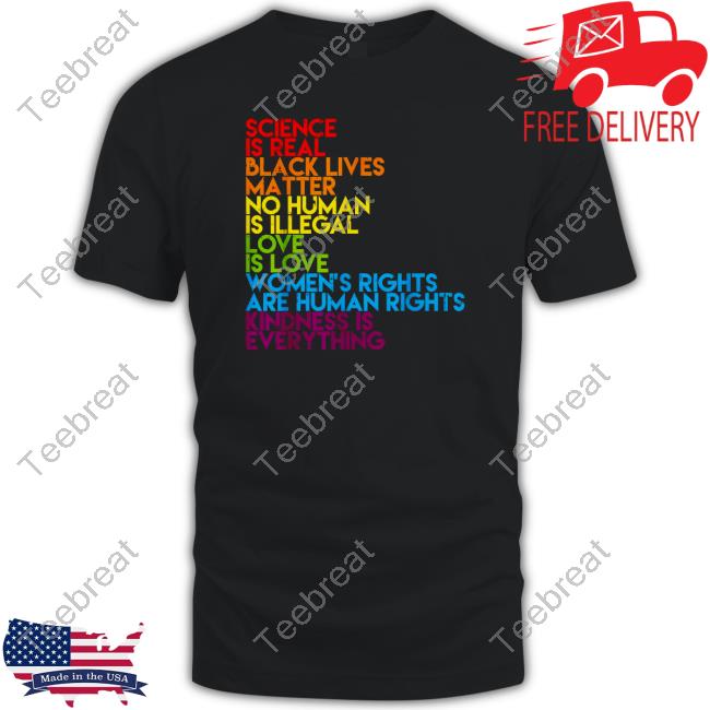 Science Is Real Black Lives Matter Hooded Sweatshirt Wicked Naughty Apparel