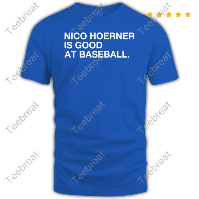 Official Nico Hoerner Is Good At Baseball Shirt