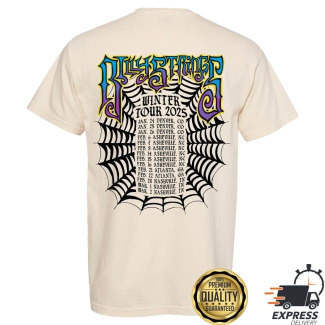 Billy Strings Merch Spider Shirt with Dates (Sean Drennen)
